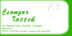 csongor kottek business card